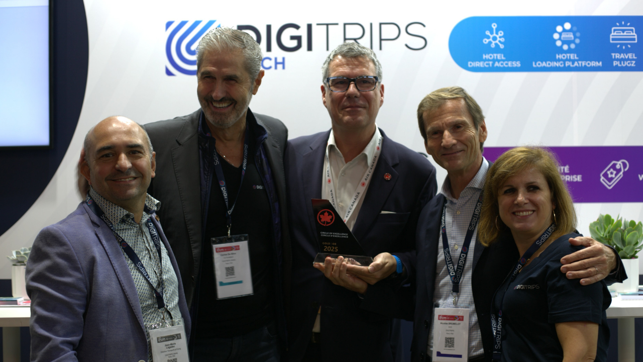 DIGITRIPS Air Canada IFTM 2025 award Circle of Excellence Travel Agent Loyalty Program Gold Distinction